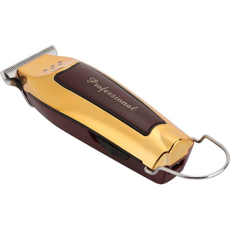 Tondeuse à cheveux électrique professionnelle, prise américaine 100-240 V, couleur or
