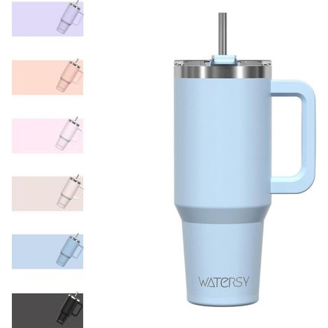 WATERSY 30oz Thermobecher Kaffeebecher to Go Doppelwandig Vakuum Auslaufsicher (1/5)