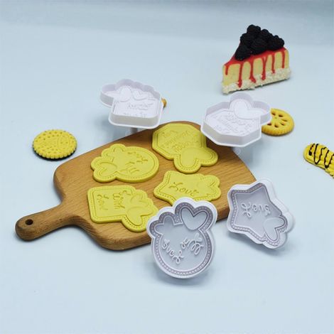 Accessoires de cuisine pour la pâtisserie et les gâteaux, ustensiles en plastique pour la Saint-Valentin (1/4)