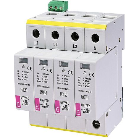 ETI Überspannungsableiter ETITEC C T2 275/20 4+0 RC, REG