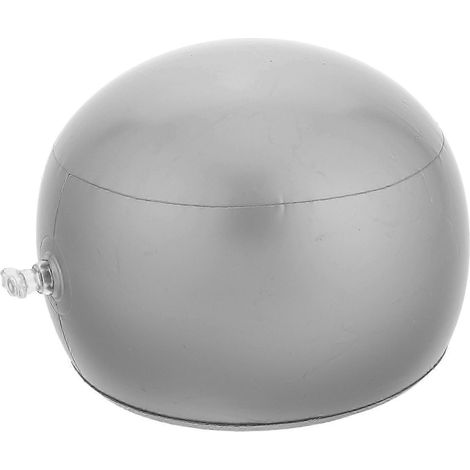 Présentoir à chapeaux gonflable, design minimaliste argenté, 17 x 14 x 14 cm, usage professionnel, pour la mise en forme des chapeaux (1 pièce). (1/5)