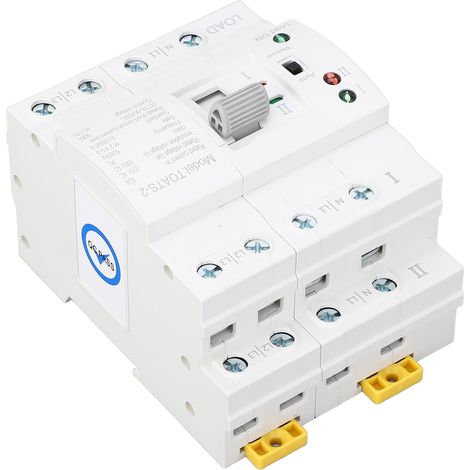 Commutateur de transfert automatique 4P 63A à double alimentation pour groupe électrogène de secours, usage domestique 110V (1/5)