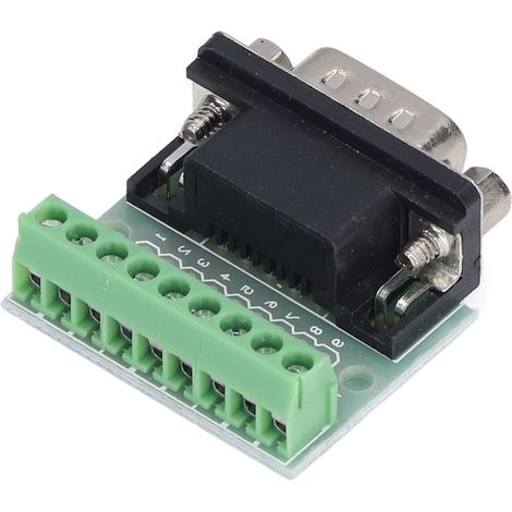 Bornier DB9 Mâle à Vis Connecteur 9 Broches Plaque de Dérivation pour RS232 RS485 (1/5)