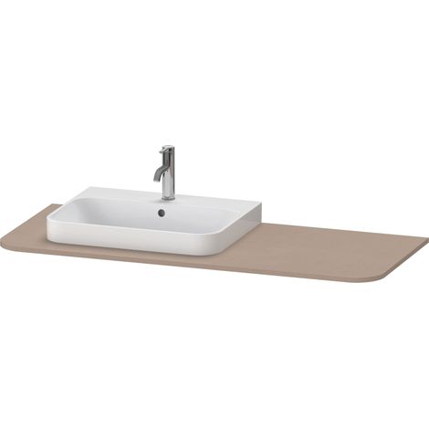 Console Duravit Happy D.2 Plus, 1300x550 mm, 1 découpe à gauche,