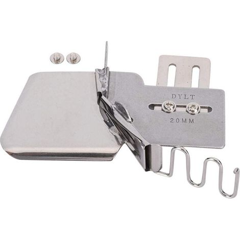 Agrafeuse plate pour machine à coudre, relieuse 4 voies, ruban de reliure pour accessoires de machine à coudre industrielle (20 mm) (1/4)