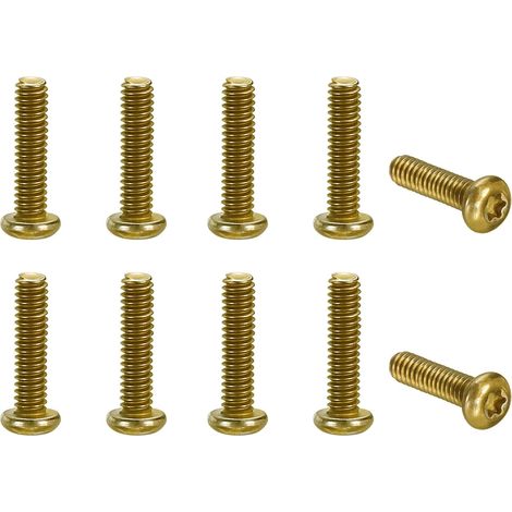 10Pcs Vis De Clip De Poche Tête Torx Longueur De Filetage 9.2mm (1/5)