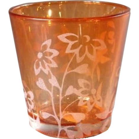 Candelabro arancione 6 cm