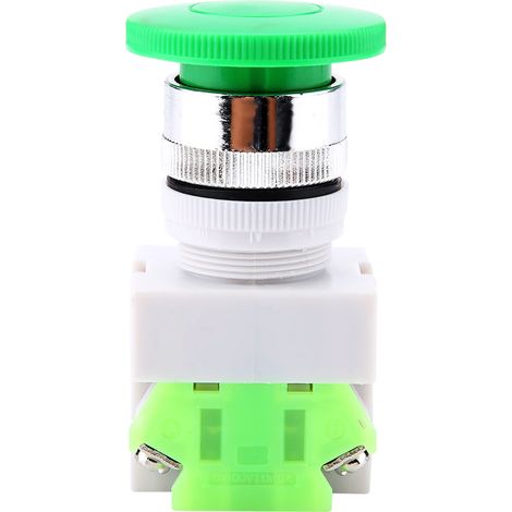 Automatischer Rückstell-Drucktaster in Pilzform, grün, 22-mm-Anschluss, LAY37-11M (1/5)