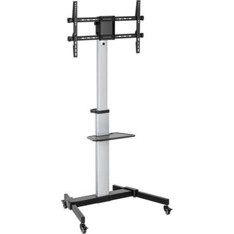 DISPLAYSTÄNDER DE BODEN MIT RÄDERN EQUIP MIT SILBEREM DISPLAYSTÄNDER DE 37-86- Max. VESA 600x400 Max. 50Kg