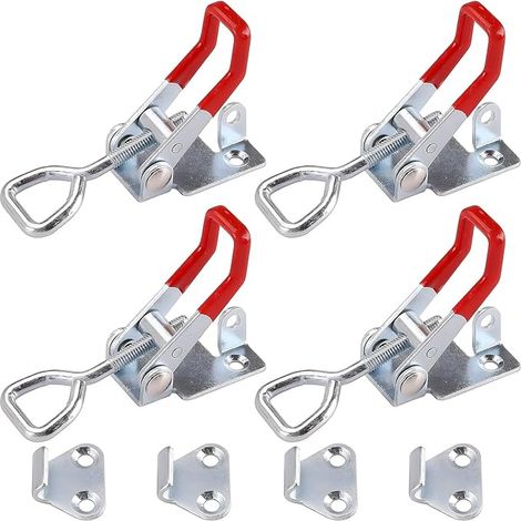 GH-4002 Lot fermetures à cliquet en acier inoxydable pour mur de bord, fermeture de caisse, tendeur de levier de genou, fermeture à levier, maintien de la capacité du bouton (1/5)