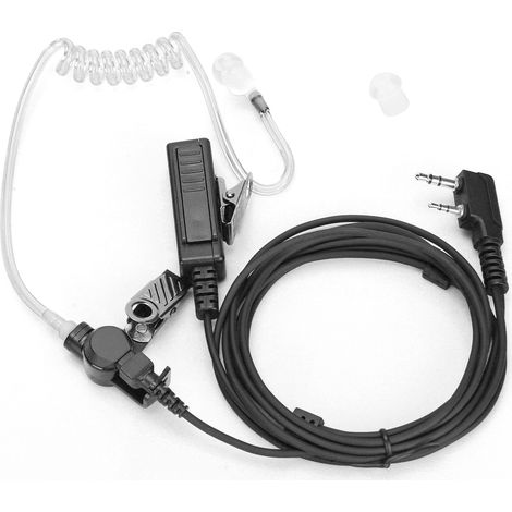 Auricular con tubo acústico, con cancelación de ruido y protección contra la radiación, para walkie-talkies. (1/5)