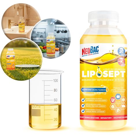 NeoBac Lipoept biologischer Flüssigentfetter LIPAZA entfernt Fett 500 ml