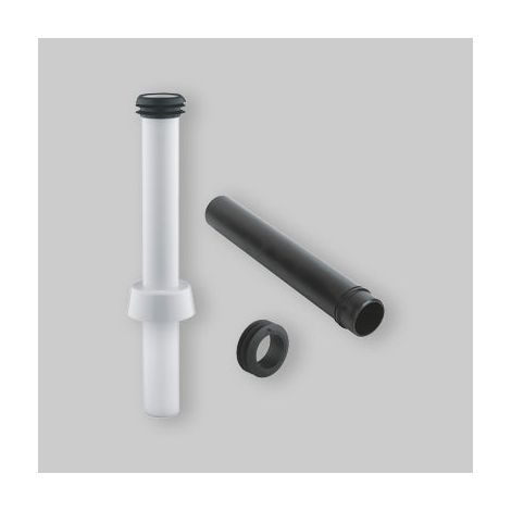 Canotto dritto di collegamento completo con morsetto e rosone bianco GROHE (1/5)