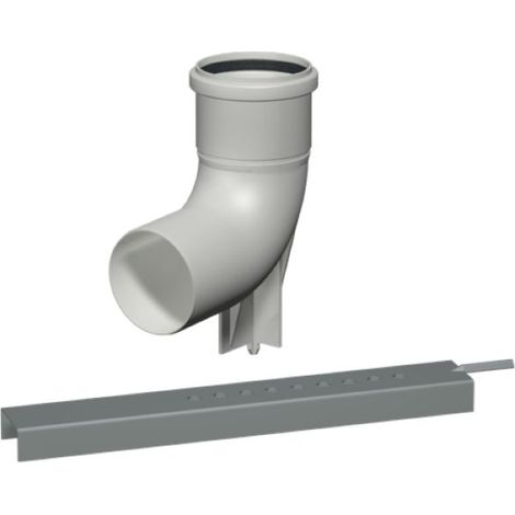 Bertrams Polyline EW Befestigungsset 40BS60 Stützbogen mit Auflageschiene, DN 60