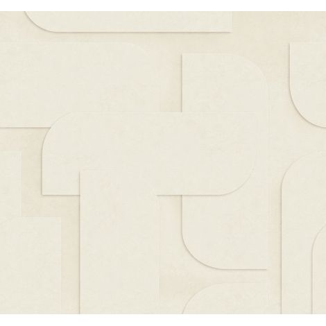 papier peint panoramique effet 3D beige clair - ESTAhome (1/4)