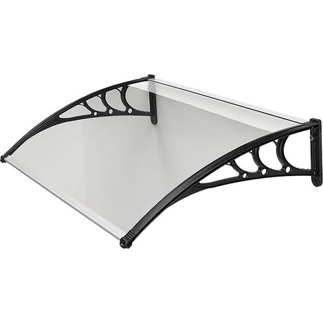 Abri à voitures en ABS D. 80 L. 120 Support noir et couvercle en polycarbonate