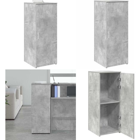 vidaXL Lagerschrank Betongrau 40x45x103,5 cm Holzwerkstoff (1/5)