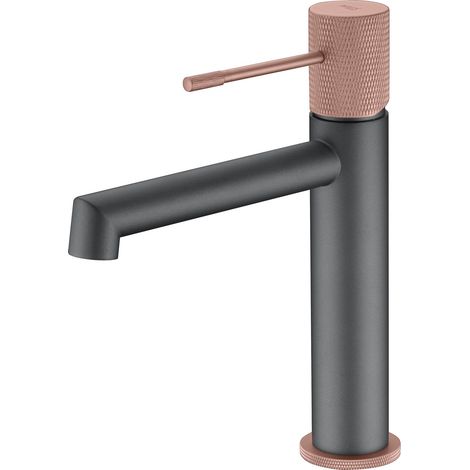 Grifo de lavabo Line gris mate champagne [ IMEX® ]