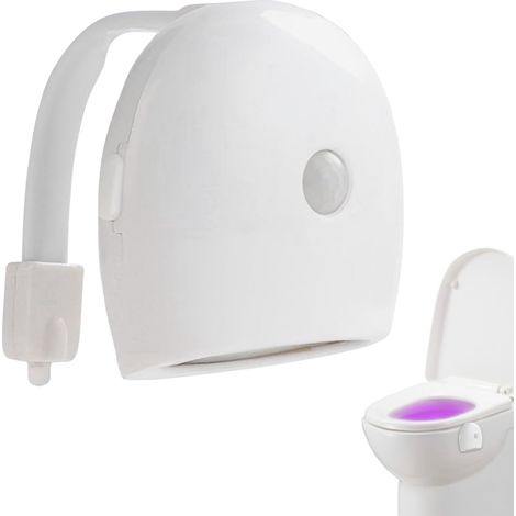Veilleuse WC À Détecteur De Mouvement Éclairage Maison Accessoires Salle (1/5)