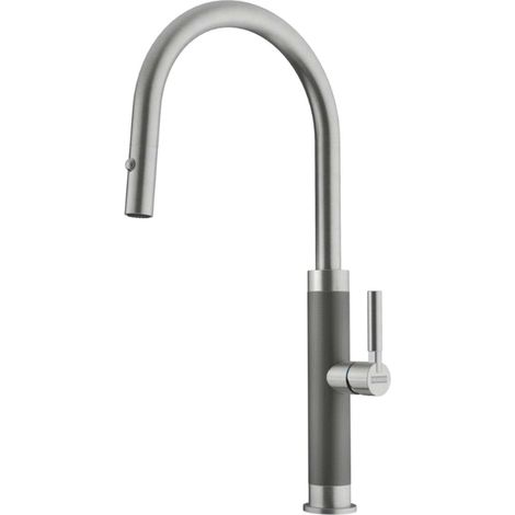 Franke Mythos Masterpiece - Spültischarmatur FG 1554.501, mit herausziehbarer Brause, Edelstahl 115.0711.554