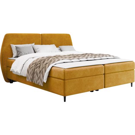 Cama continental Stonecrest 110, Wave 05, Continental, Doble, 180x200, Tapiz, Somieres, 210x207x107cm