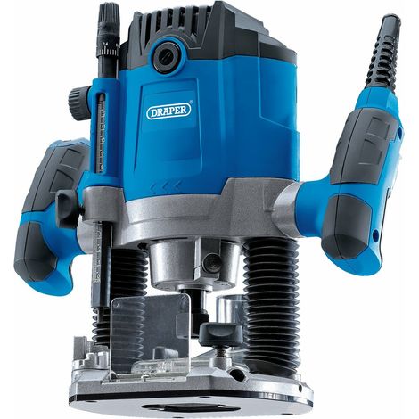 Draper 1800W 12mm (1/2") Variable Speed Electric Router Model 02520 – 230V Power Tool for Precise Woodworking