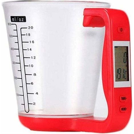 Tasse à mesurer numérique, tasse à mesurer avec balance de cuisine, tasse à mesurer avec affichage numérique. (1/4)