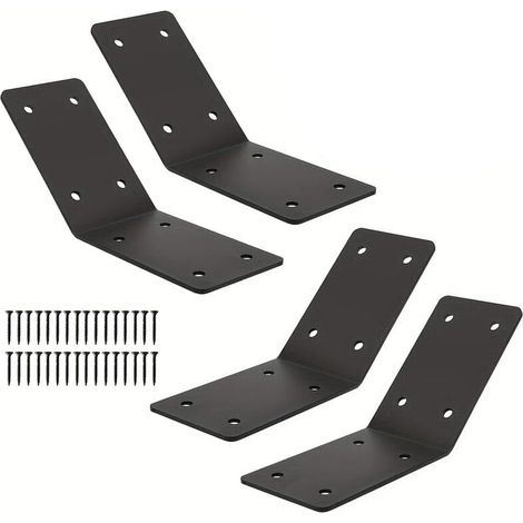 Équerre de Renfort 45 Degrés pour Gazebo en Fer - Support d'Angle pour robuste Installation Intérieure pour facile 5x5 Pouces Lot de 4 (1/5)