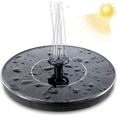 [RM] Fontaine flottante solaire - Élément d'eau autoportant pour bains d'oiseaux, bassins de jardin et décoration extérieure avec allumage automatique