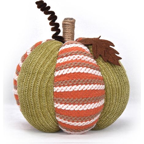 Coussin Forme Citrouille - Décoration Automne Halloween - Pour Canapé Bureau Étagère - 20 x 15 cm - 1 Pièce (1/5)