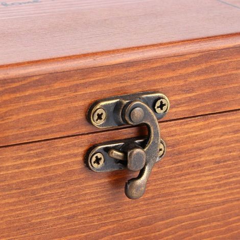 Boîte à couture - - Motif pissenlit - Bois de pin - Rangement d'outils (1/5)