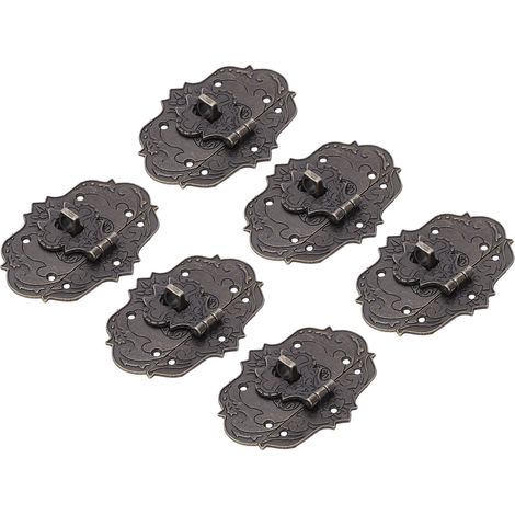 Stück Box-Lock-Schnallen im Vintage-Stil, langlebig, robust, Metalloberfläche galvanisiert, rostfrei, weit verbreiteter Schmuckverschluss (1/5)