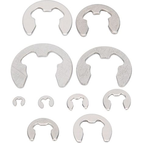Lot de 200 circlips en acier inoxydable 304, anneaux de retenue en forme de E, fournitures industrielles M1.5‑M10 (1/5)