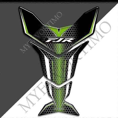 Pare-brise, valises latérales, déflecteur de vent, kit de protection genoux, sacoches, protection de réservoir, autocollants 3D décoratifs pour Yamaha FJR1300 - Bleu paon (1/5)