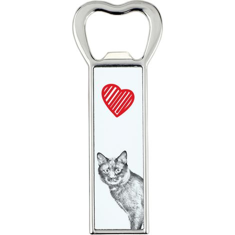 Kurilian Bobtail - un apribottiglie con un gatto, un apri-frigo personalizzato, un regalo unico per uomo di Art-Dog (1/5)