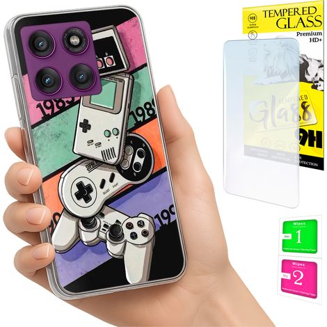 Schutzhülle für Motorola Edge 60 Pro: Foto-Rückseite + 9H-Glas (1/5)