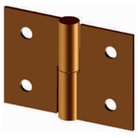 Scharnier monin 40x50 mm Messing Nickel Bronze vorgebohrt