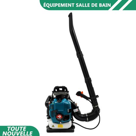 WAOBDLA 2.6kw sac à dos souffleuse feuille sans fil 7000r / min 75.6cc souffleuse pour cour, jardin, soins de pelouse, nettoyage de rue (1/5)