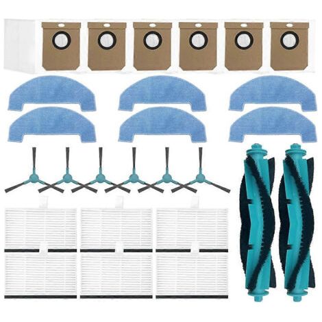 NALOOKAMIC Lot de 26 pièces de rechange pour aspirateur Cecotec Conga 7690 Immortal Max : brosse principale, filtre HEPA et chiffon de nettoyage. (1/4)