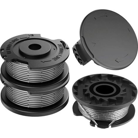 Filo di ricambio per decespugliatore, 3 pezzi Φ1,65 mm 4,9 m + copribobina F016F04557, bobine in nylon Autofeed adatte per decespugliatore Bosch ART 23 SL 26 SL (1/5)
