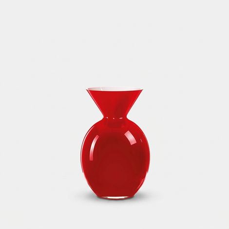Vaso decorativo in vetro Made in Italy Pallottino 20 - Rosso (1/2)