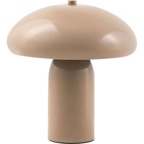 Lampada da tavolo con paralume in ferro, singola 22 cm beige Sanya