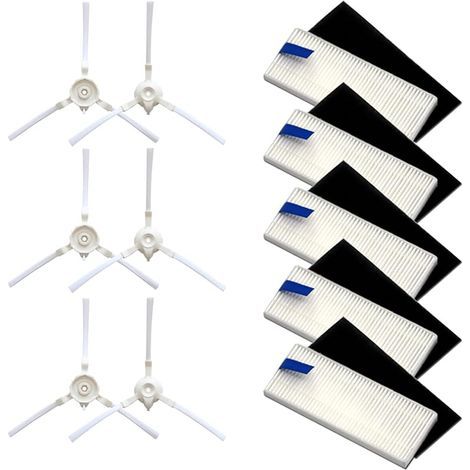 Filtre à brosse latérale HEPA pour aspirateur robot Rowenta Explorer 20 40 50 75 RG7687/RR7687WH série Smart Force sweep x3