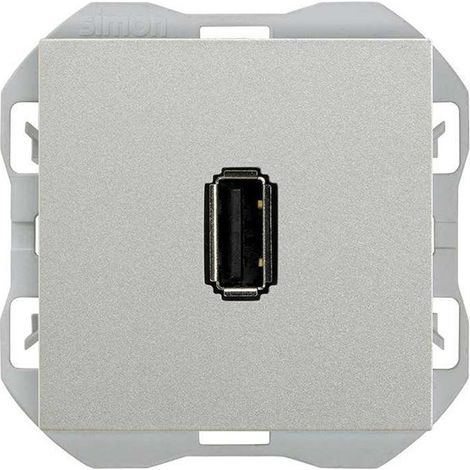 SIMON 270 Connettore dati USB tipo A alluminio 20000090-093