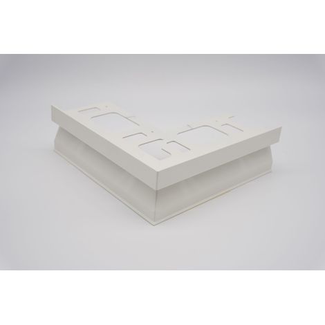Proterrace fdp h 10 mm angolo esterno bianco goffrato