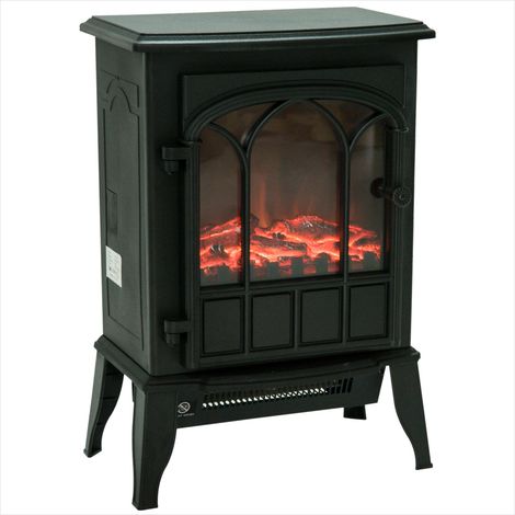 Cheminée électrique Poêle électrique sur pied 39 x 23 x 56,5 cm (1/5)
