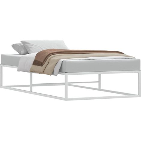 Maison Exclusive - Bettgestell ohne Matratze Weiß 100x200 cm Meta (1/5)