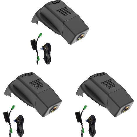 3-Kamera-DVR-Dashcam mit 2160p-Auflösung, 4K-UHD-Recorder, automatischer Aufnahme und 24/7-Überwachung mit integriertem WLAN für Volvo S90 V90 XC60 2017-2020 (1/5)