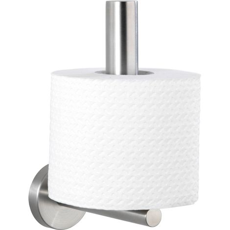 WENKO Toilettenpapier-Ersatzrollenhalter Bosio Edelstahl matt, rostfrei, Silber matt, Edelstahl rostfrei matt (1/4)