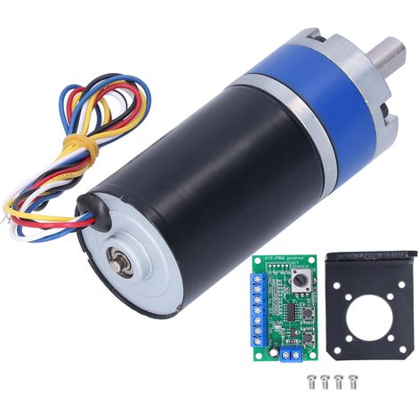 Motoréducteur électrique 24V avec réducteur, bobinage cuivre pur, livré support et régulateur CM36-3650 430 tr/min (1/5)